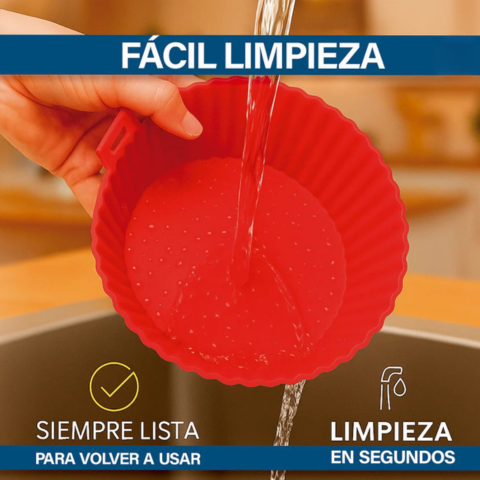 Pack 5x1 Moldes de silicona reutilizables para Air Fryer